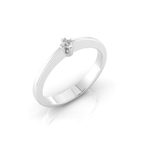 Verenički prsten od belog zlata sa dijamantom VPD29-01