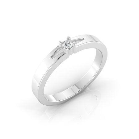 Verenički prsten od belog zlata sa dijamantom VPD56-01