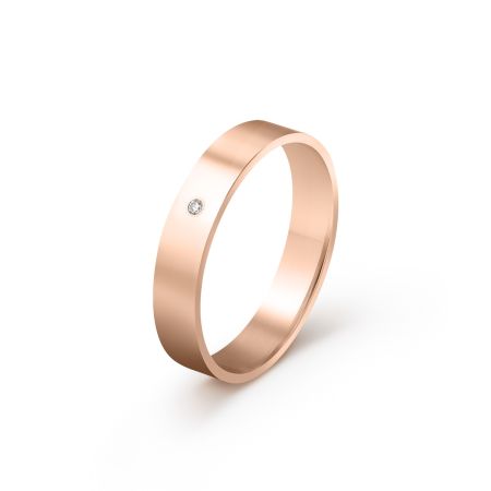 Ženska burma od roze zlata sa cirkonom širine 4 mm ŽBC37-03