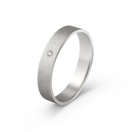 Ženska burma od belog zlata sa cirkonom širine 4 mm ŽBC38-01