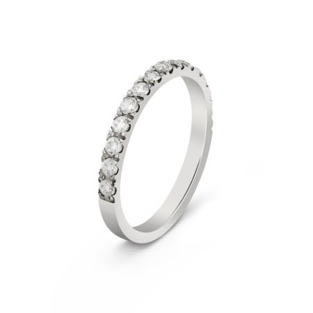 Ženska burma od belog zlata sa dijamantima širine 2 mm ŽBD57-01