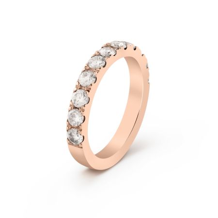 Ženska burma od žutog zlata sa cirkonima širine 3 mm ŽBC59-02