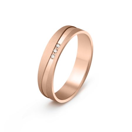 Ženska burma od roze zlata sa cirkonima širine 4.5 mm ŽBC69-03