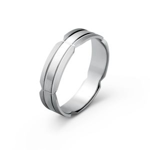 Muška burma od belog zlata širine 5 mm MBK12-01