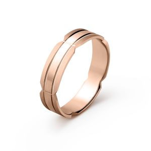 Muška burma od roze zlata širine 5 mm MBK12-03