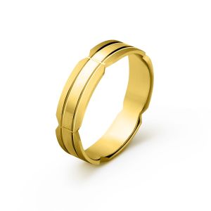 Muška burma od žutog zlata širine 5 mm MBK12-02