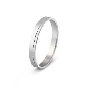 Muška burma od belog zlata širine 3 mm MBK24-01