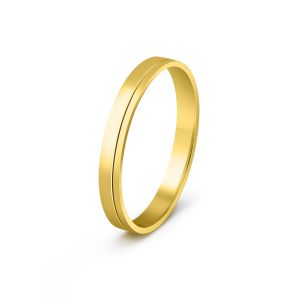 Muška burma od žutog zlata širine 3 mm MBK24-02