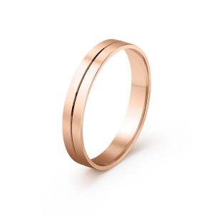 Muška burma od roze zlata širine 4 mm MBK27-03