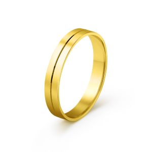 Muška burma od žutog zlata širine 4 mm MBK27-02