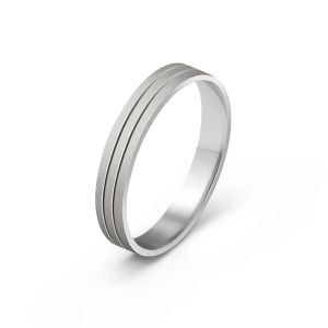 Muška burma od belog zlata širine 4 mm MBK31-01