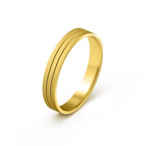 Muška burma od žutog zlata širine 4 mm MBK31-02