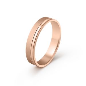 Muška burma od roze zlata širine 4 mm MBK32-03