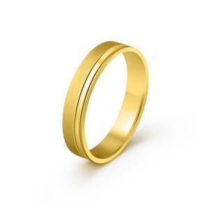 Muška burma od žutog zlata širine 4 mm MBK32-02