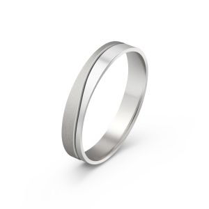 Muška burma od belog zlata širine 4 mm MBK33-01