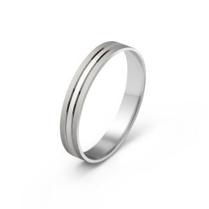 Muška burma od belog zlata širine 4 mm MBK34-01