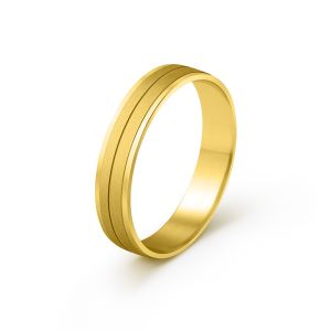 Muška burma od žutog zlata širine 4 mm MBK35-02