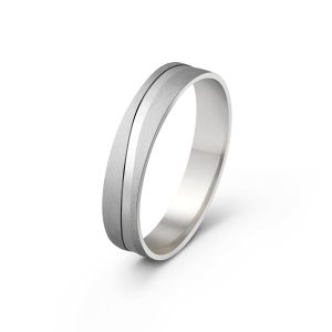 Muška burma od belog zlata širine 4,5 mm MBK38-01