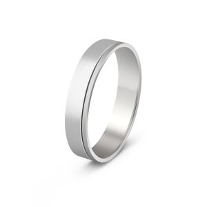 Muška burma od belog zlata širine 5 mm MBK41-01