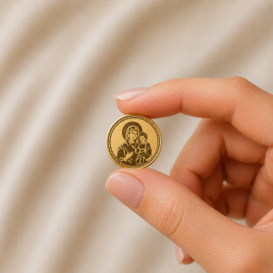 Zlatnik Presveta Bogorodica od 2g, 14k