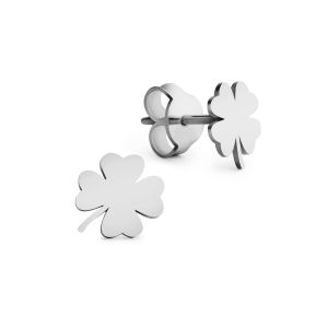 Minđuše detelina 6mm od belog zlata MIND7-01