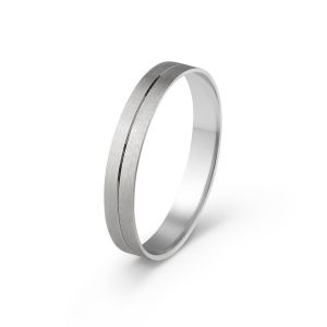 Ženska burma od belog zlata širine 3,5 mm ŽBK1-01