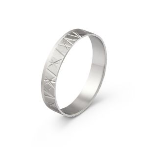 Ženska burma od belog zlata širine 4.5 mm ŽBK11-01