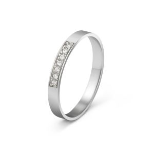 Ženska burma od belog zlata sa dijamantima širine 2.5 mm ŽBD22-01