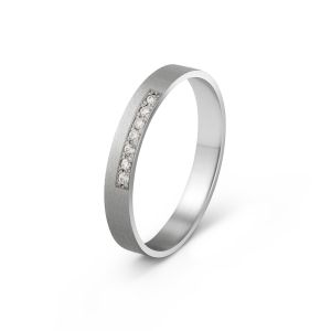 Ženska burma od belog zlata sa cirkonima širine 3 mm ŽBC28-01