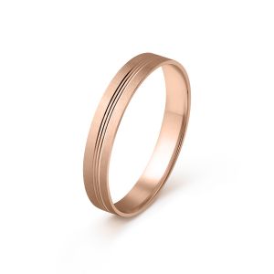 Ženska burma od roze zlata širine 4 mm ŽBK2-03