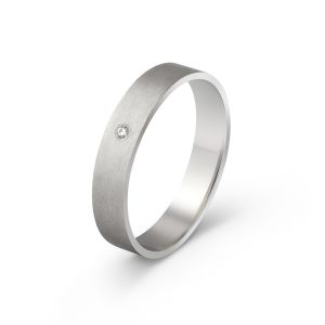 Ženska burma od belog zlata sa dijamantom širine 4 mm ŽBD38-01