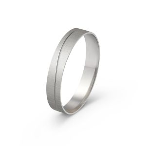 Ženska burma od belog zlata širine 4 mm ŽBK4-01