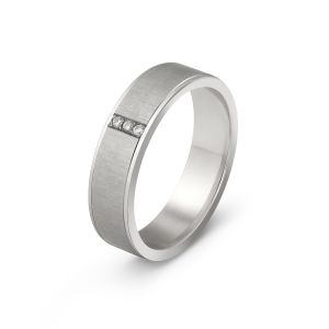 Ženska burma od belog zlata sa dijamantima širine 5 mm ŽBD46-01