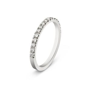 Ženska burma od belog zlata sa dijamantima širine 1.5 mm ŽBD56-01