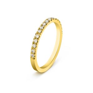 Ženska burma od žutog zlata sa dijamantima širine 1.5 mm ŽBD56-02