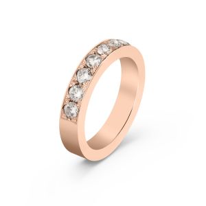 Ženska burma od roze zlata sa cirkonima širine 4 mm ŽBC60-03