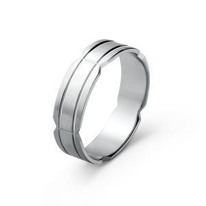 Ženska burma od belog zlata širine 6 mm ŽBK63-01