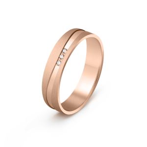 Ženska burma od roze zlata sa cirkonima širine 4.5 mm ŽBC69-03