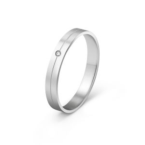 Ženska burma od belog zlata sa cirkonom širine 3 mm ŽBC74-01