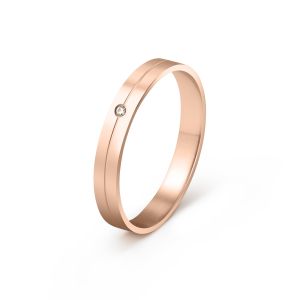 Ženska burma od roze zlata sa cirkonom širine 3 mm ŽBC74-03