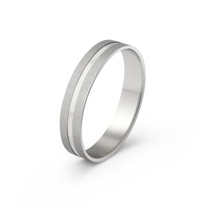 Ženska burma od belog zlata širine 4.5 mm ŽBK8-01