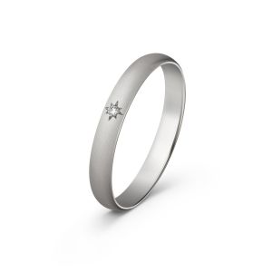 Ženska burma od belog zlata sa cirkonom širine 3 mm ŽBC81-01