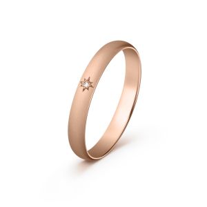 Ženska burma od roze zlata sa cirkonom širine 3 mm ŽBC81-03